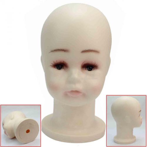 Plastic Kid Children Mannequins Manikin Head Show Model for Hats Wigs Display