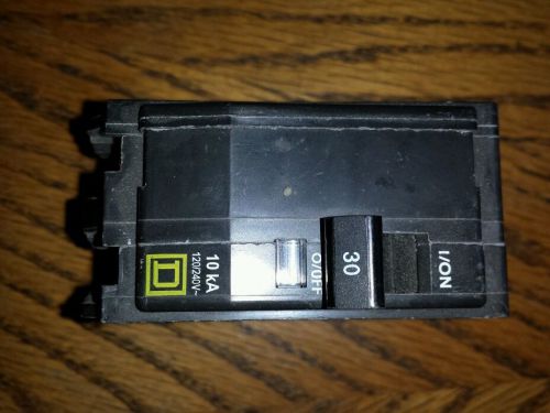 Square d qob230 2 pole 30amp 10ka 120/240v 50/60hz circuit breaker unused for sale