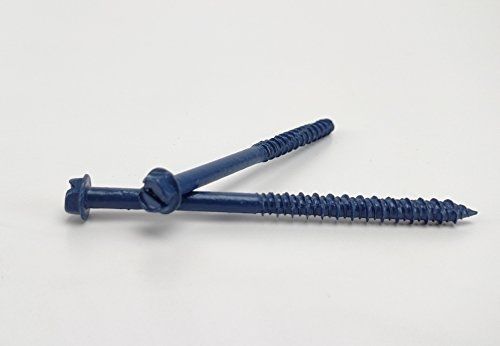 Chenango Supply 1/4 x 4&#034; Hex Head Concrete Screw Anchor. 100 pieces With Drill