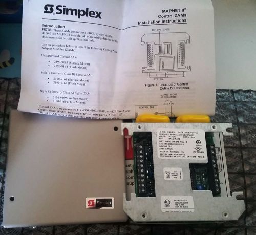 Simplex fire alarm zone adapter addressable module control relay zam 2190-9163 for sale