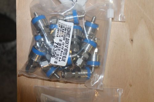 LOT OF 14 NEW SWAGELOK QUICK DISCONNECT 1/4&#034; KEYED BLUE