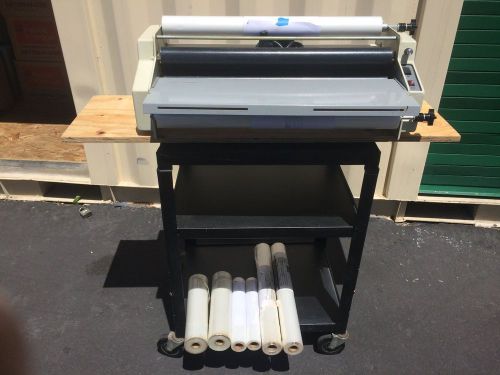 Ledco Educator hot roll laminator, 24 inch, includes supplys and cart, working