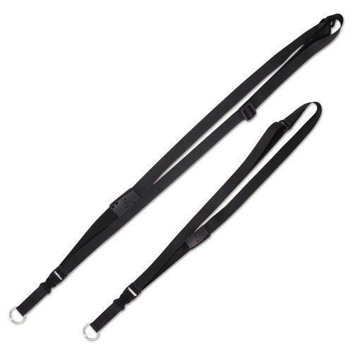 Ace office 91138 deluxe lanyards, ring style, 26&#034;-48&#034;&#034; long, black, 12/pack for sale