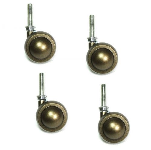 Set of 4 windsor antique satellite swivel 2&#034; casters with 3/8&#034; -16 x 1-1/2&#034; thre for sale