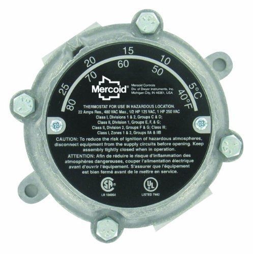 Dwyer series 862e explosion-proof, heavy-duty thermostat for sale