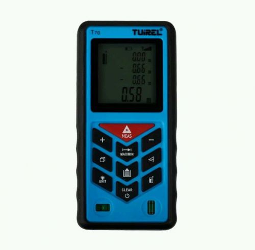 Tuirel 230ft 70M T70 Handheld Accurate Laser Distance Meter Measure Instrument