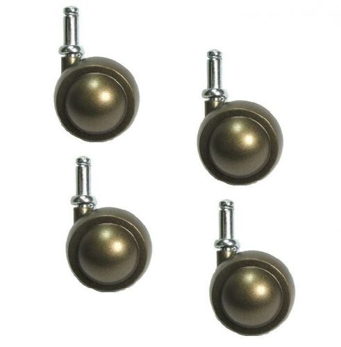 Set of 4 windsor antique satellite swivel 2&#034; casters with 3/8&#034; x 1&#034; grip ring st for sale