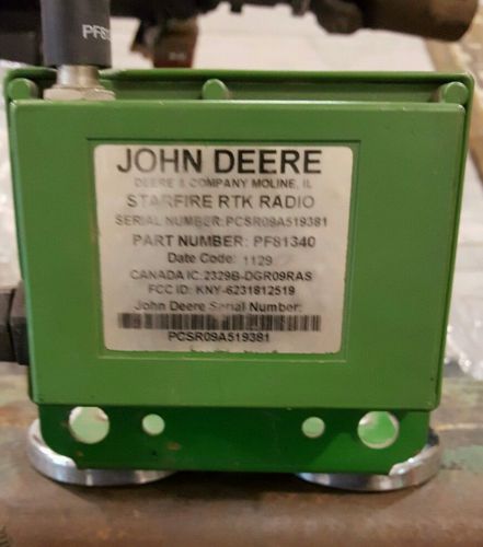 John Deere RTK 900MHZ Radio PF81340 Magnet Mount &amp; Antena Starfire