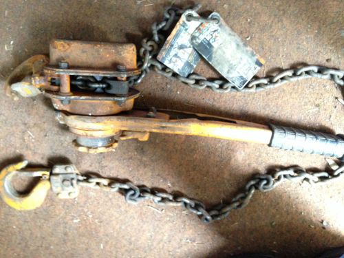 Harrington 1-1/2 ton (3,000 pounds) levered chain hoist, will ship or pickup for sale