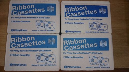 Lot of 8 Ribbon Cassettes for Pitney Bowes B700 Meters 767-1 4 Boxes of 2