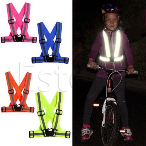 Adjustable &amp; Multifunctional Security Visibility Reflective Vest Gear , green