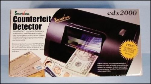 * SmartView Counterfeit US$ CAD Money Credit Card Document Detector CDX2000 NEW