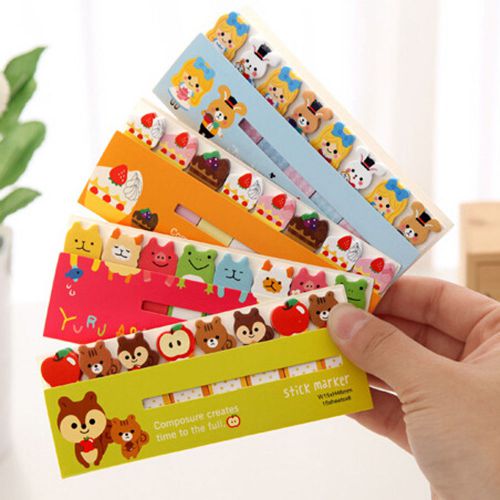 120 Pages Animal Sticker Post-It Bookmark Marker Memo Index Tab Sticky Notes