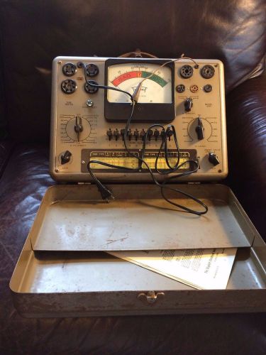 Vintage Triplett 3413 Tube Tester with case - tested and working!