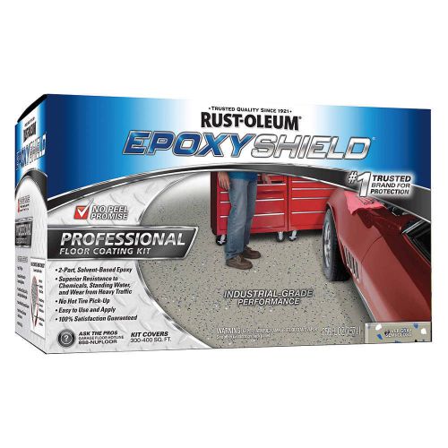 Rust-oleum silver gray floor coating kit 203373 new!! free shipping!! +34c+ for sale