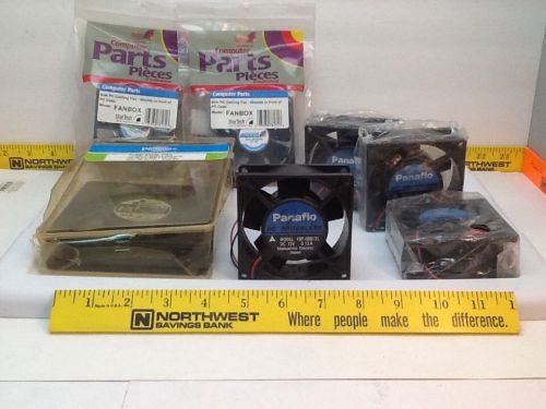 Lot of 7 pc 12v cooling fans 4 panaflo , 2 star tech ,  tube axial fan box new-1 for sale