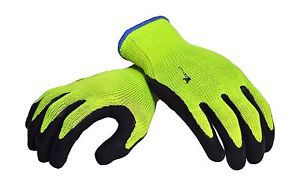 G &amp; F 1516L-3 Premium High Visibility Work Gloves for General Purpose MicroFo...