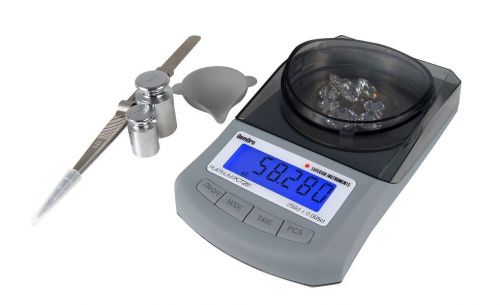 Gemoro platinum pct251 digital counter top portable carat jewelry balance scale for sale