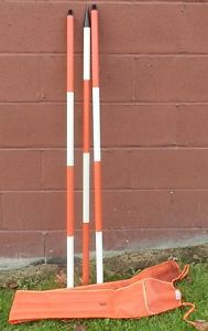 Used SOKKIA 12&#039; (3 - 4&#039; sections) Range Pole w/ Bag