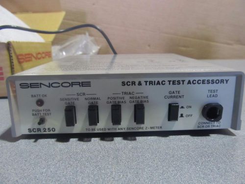 OEM Sencore SCR250 SCR &amp; Triac Test Accessory for any Sencore Z-Meter BRAND NEW