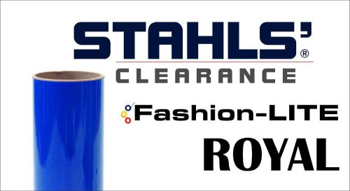 15&#034; x 5 yards - stahls&#039; fashion-lite heat transfer vinyl - royal blue for sale