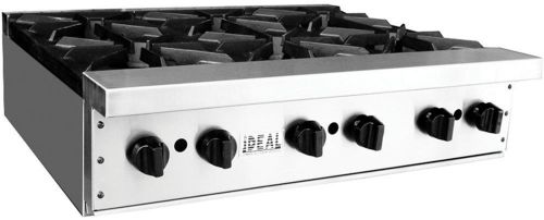 NEW 36&#034; Commercial Hot Plate by Ideal. Made in USA. NSF &amp; ETL approved.