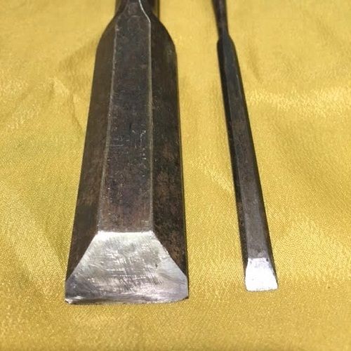 Vintage japanese chisel nomi blade-length (mm) 24-264 &amp;  6-247 2 pieces set for sale