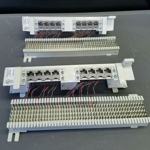 Lot of 2 SIEMON S66M1-50  PUNCH DOWN BLOCK CAT 5 with Ortronics 805003202