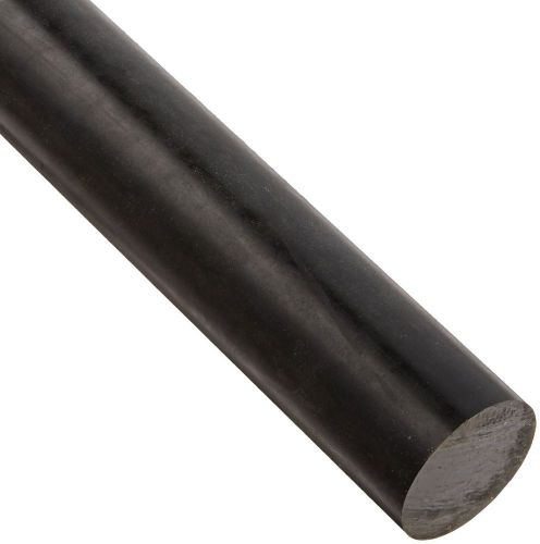 Acetal Round Rod Opaque Black Meets ASTM D6100 1&#034; Diameter 1&#039; Length