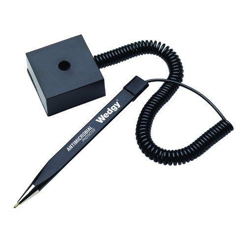 MMF Industries Wedgy Anti-Microbial Cord Pens/Counter Pens with Adhesive-Backed