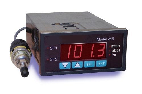 DigiVac m215h Vacuum Millitorr Instrument with DV6M TC Sensor, 2 Set Points,