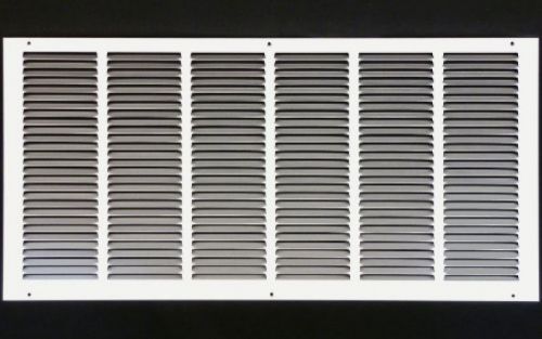 30 X 12 RETURN GRILLE - Easy Air FLow - Flat Stamped Face [White]