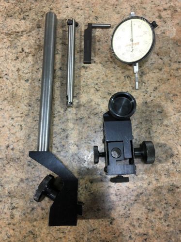 Starrett indicator set with t-slot holder mount. complete &amp; is mint condition! for sale