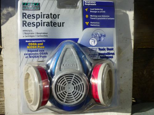 MSA SAFETY WORKS toxic dust RESPIRATOR