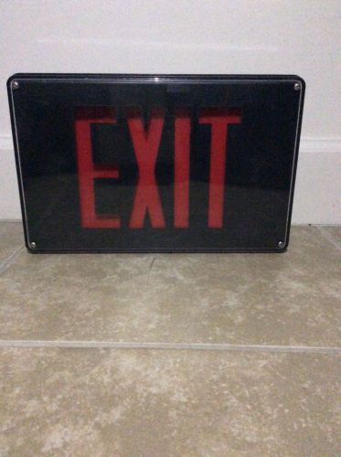 Exit sign - vandal resistant - red led for sale