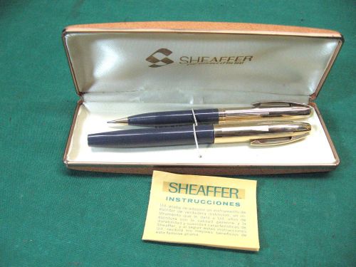 14K SHEAFFER IMPERIAL VIII TD Fountain Pen W/Matching Pencil, In Original Box