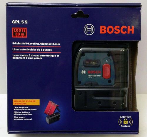 NEW  Bosch GPL 5 S 5-Point Self-Leveling Alignment Laser Level