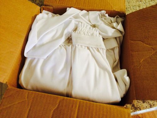 Snap-drape 12&#039; White Table Skirt- New!