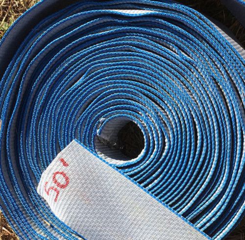 Lift-All 3&#034; Wide Gray Blue Heavy Duty Cargo Strap Material Roll Thick 50&#039; Length