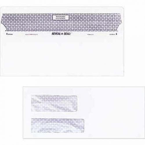Staples reveal-n-seal privacy tinted dbl wdw #10 envelopes, 500 ct (28730) for sale