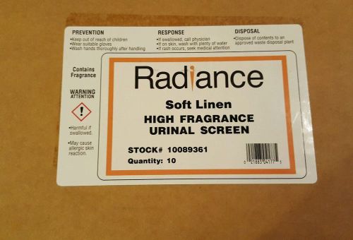 Case of 10 Radiance Soft Linen High Fragrance Urinal Screen