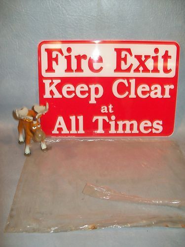 Fire Exit Keep Clear at All Times  Emedco 35302 Sign