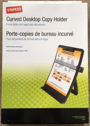 STAPLES Curved Desktop Copy Holder - NEW