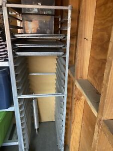 Bakery Rolling Rack holds sheet pans