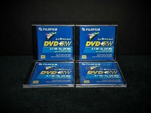 Lot of 4 - Sealed Fujifilm DVD + RW