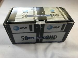 33 AT&amp;T 2HD IBM Formatted 3.5&#034; DS/HD Diskettes Floppy Disks New