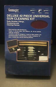Gunmaster 42 Piece Deluxe Universal Cleaning Kit in Wooden Case / Free Shipping