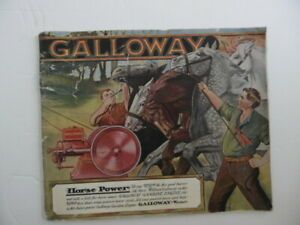 1910 Galloway Gasoline Farm Engine Catalog Waterloo Iowa Antique Original