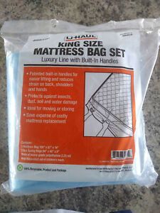 U Haul King Size Mattress Bag Set With Built In Handles