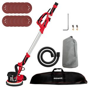 IRONMAX Electric Drywall Sander 750W Variable Speed w/Automatic Vacuum LED Light